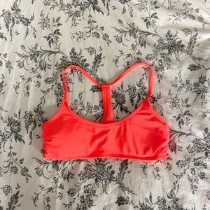 Coral Razor Back Bikini Top